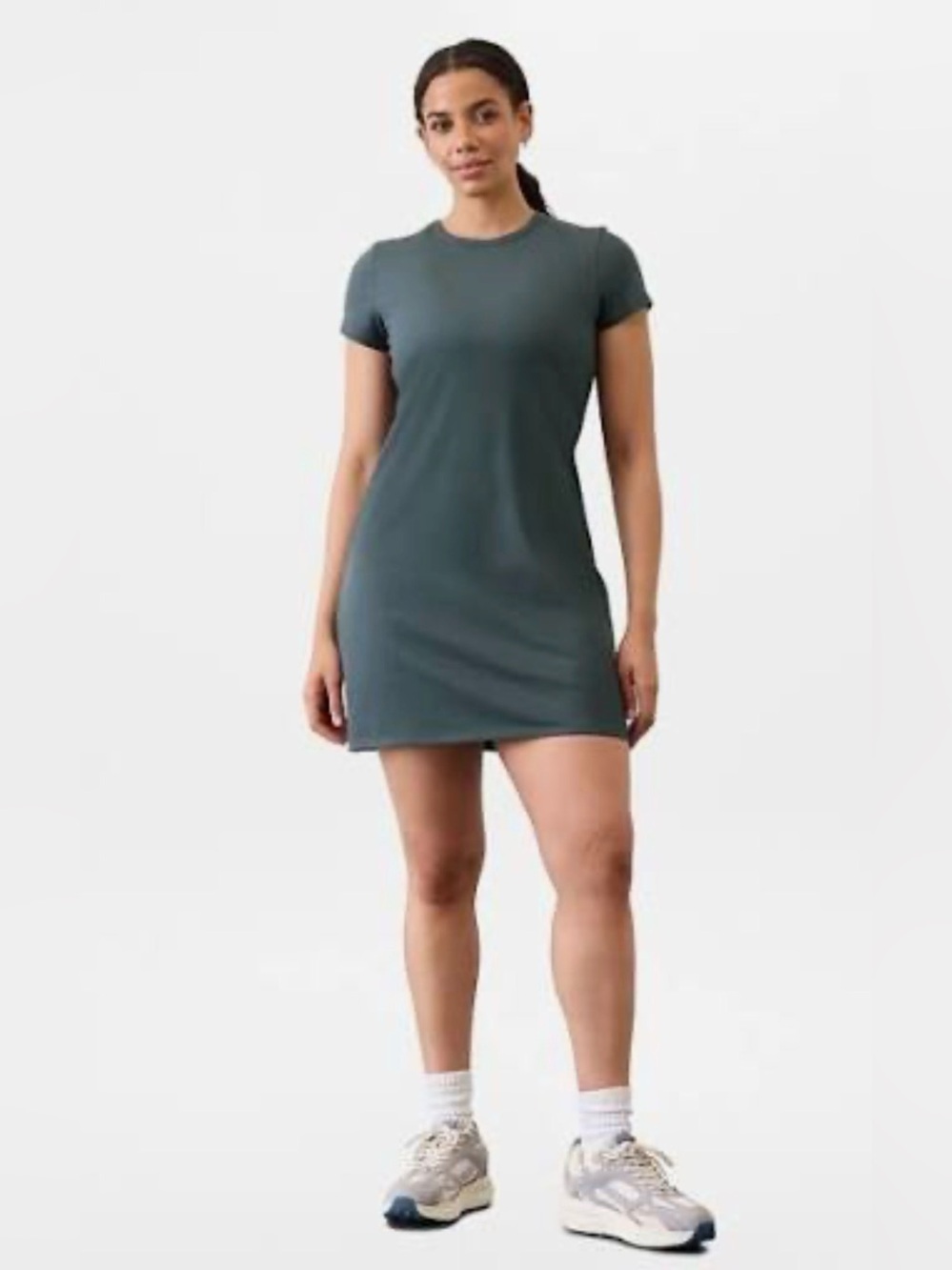 NWT ATHLETA Essential Tee Dress – Eden XL